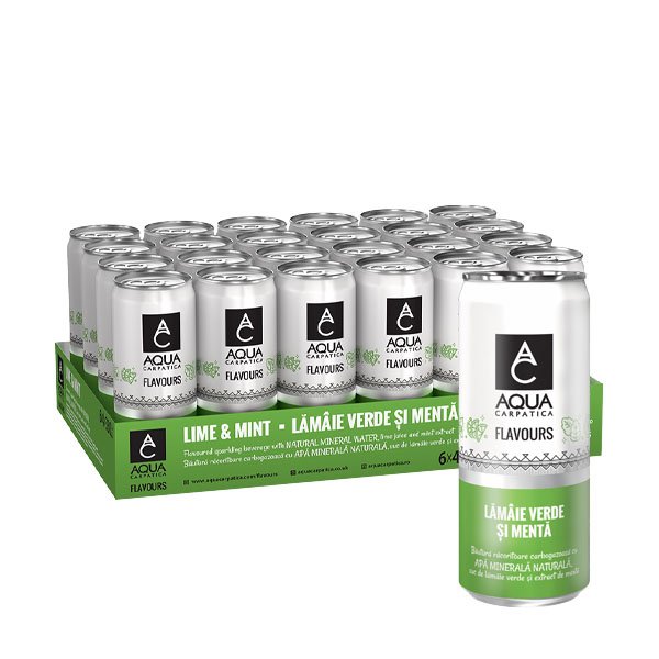 Aqua Flavours Lamaie verde si menta 24 x 330ML