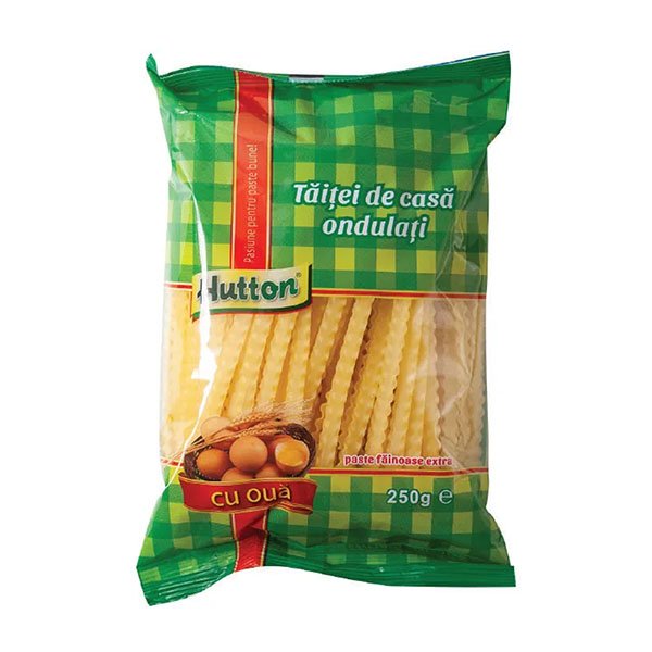 Tăiței ondulați cu ou Hutton 250gr Tăiței ondulați cu ou Hutton 250gr