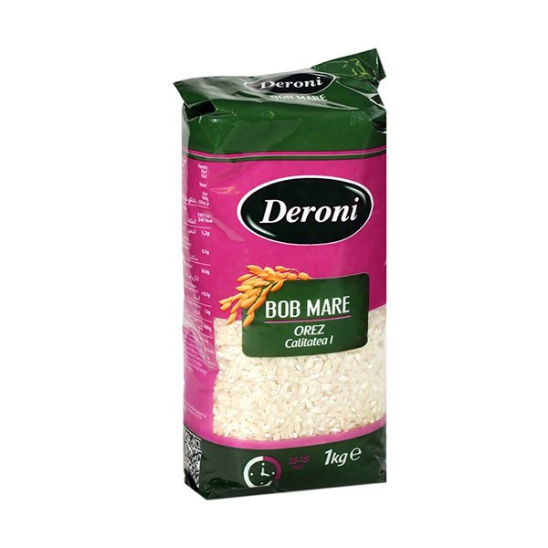 Orez bob mare Deroni 10 x 1KG Orez bob mare Deroni 10 x 1KG