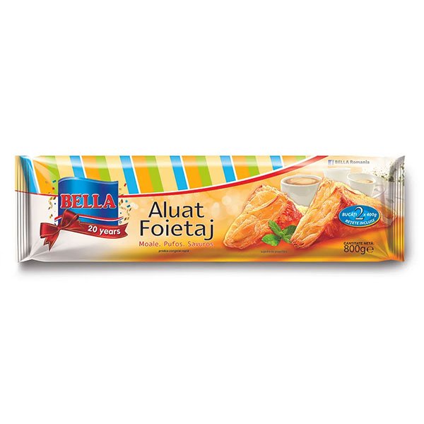 Aluat de foietaj Bella 10 x 800GR Aluat de foietaj Bella 10 x 800GR