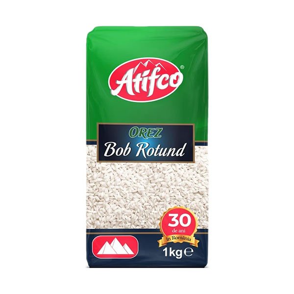 Orez cu bob rotund Atifco 10 x 1KG Orez cu bob rotund Atifco 10 x 1KG