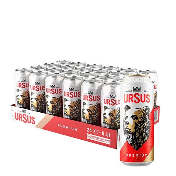 Bere Ursus 24 x Doza 0.5L
