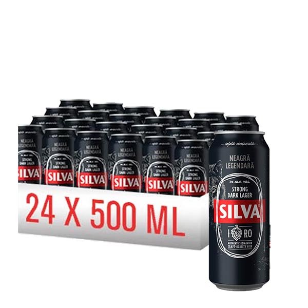 Bere Silva Neagră 24 x Doza 0,5L
