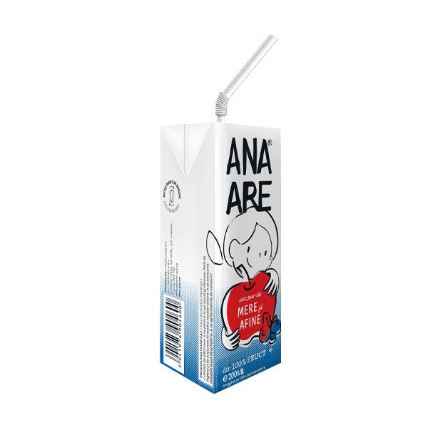 Suc pur de mere si afine Ana are 24 x 200ML