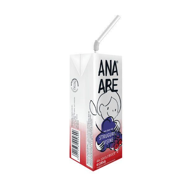 Suc pur de struguri si visine Ana are 24 x 200ML