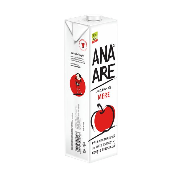 Suc pur de mere Ana are 12 x 1L Suc pur de mere Ana are 12 x 1L