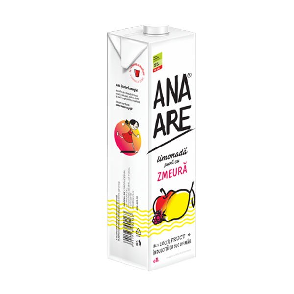 Limonada pura cu zmeura Ana are 12 x 1L Limonada pura cu zmeura Ana are 12 x 1L
