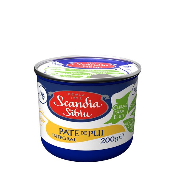 Scandia Sibiu Pateu de pui integral 6 x 200GR