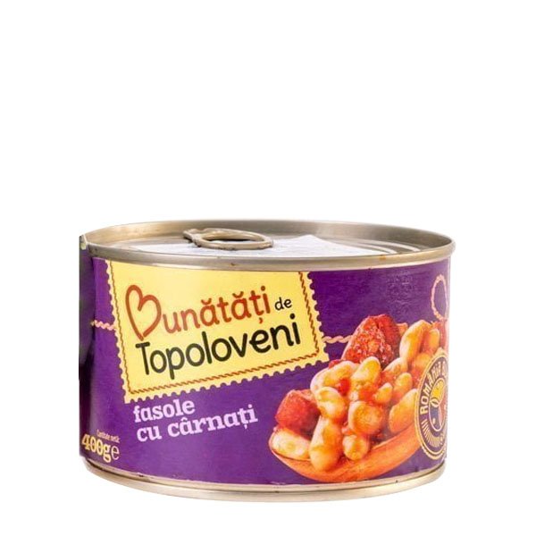 Bunatati din Topoloveni Fasole cu Carnati 6 x 400GR