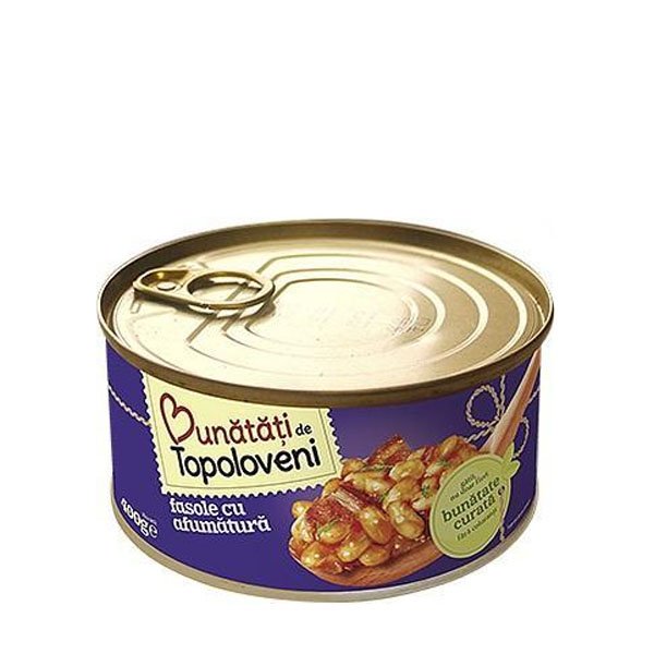 Bunatati din Topoloveni Fasole cu Afumatura 6 x 400GR