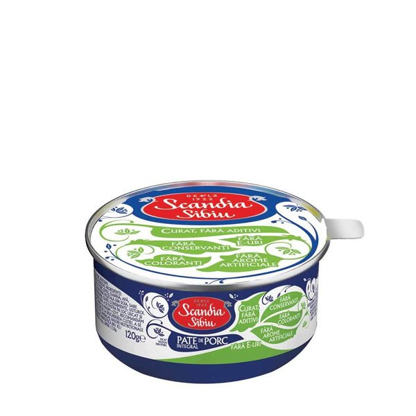 Scandia Sibiu Pateu de porc integral 6 x 120GR