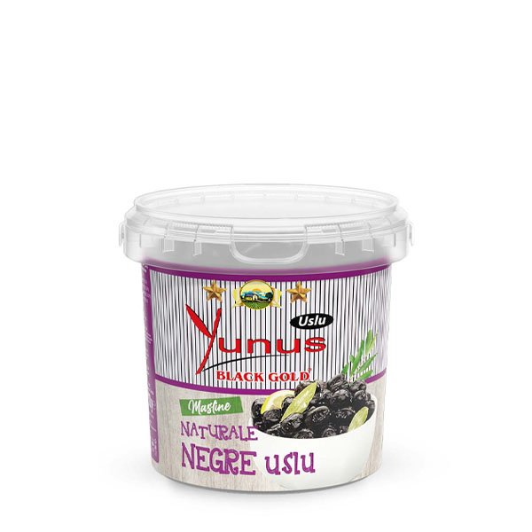 Masline negre naturale uslu sele galetusa 700g yunus
