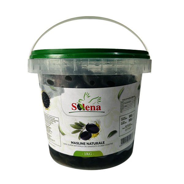 Solena Măsline Naturale Negre galeata 1Kg