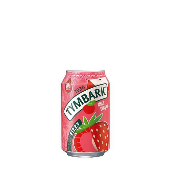 Tymbark Fizzy Mere si Capșuni 12 x 330ML Tymbark Fizzy Mere si Capșuni 12 x 330ML
