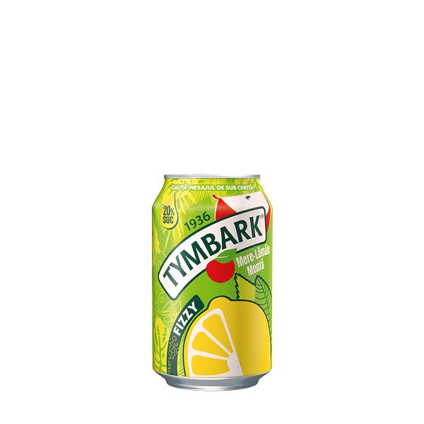 Tymbark Fizzy Mere, Lămâie și Mentă 12 x 330ML Tymbark Fizzy Mere, Lămâie și Mentă 12 x 330ML