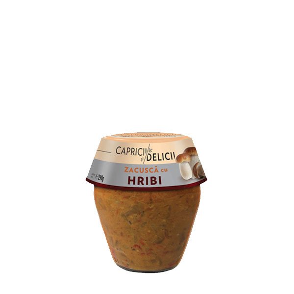 Capricii si delicii Zacusca cu hribi 6 x 250GR