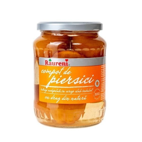 Raureni Compot de Piersici 6 x 720GR Raureni Compot de Piersici 6 x 720GR