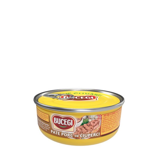 Bucegi pate de porc cu ciuperci 6 x 120GR Bucegi pate de porc cu ciuperci 6 x 120GR