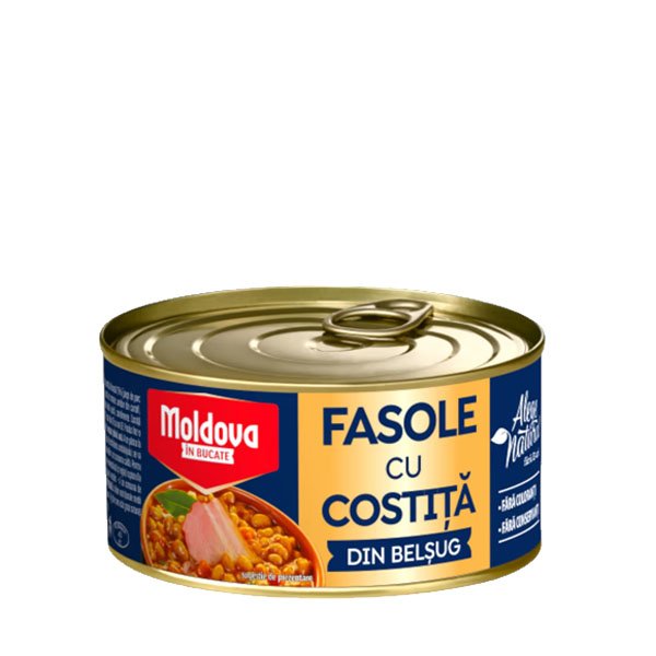 Moldova Fasole cu costiță 6 x 300GR
