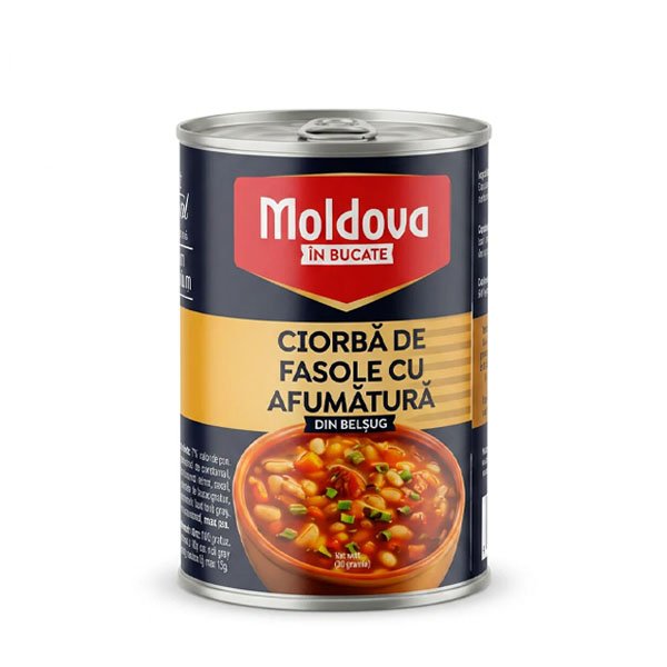 Moldova Ciorba de fasole cu afumatura 6 x 400GR