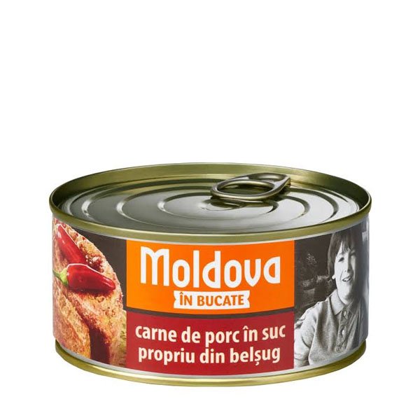 Moldova Carne de Porc in suc propriu 6 x 300GR