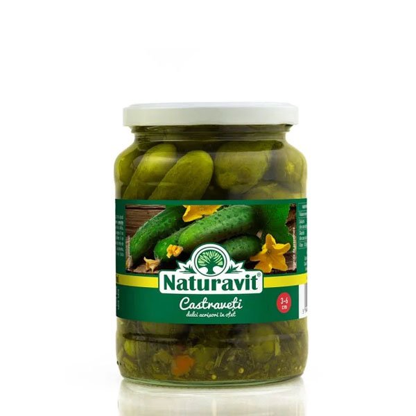 Naturavit Castraveti dulci acrisori in otet 6 x 680GR Naturavit Castraveti dulci acrisori in otet 6 x 680GR