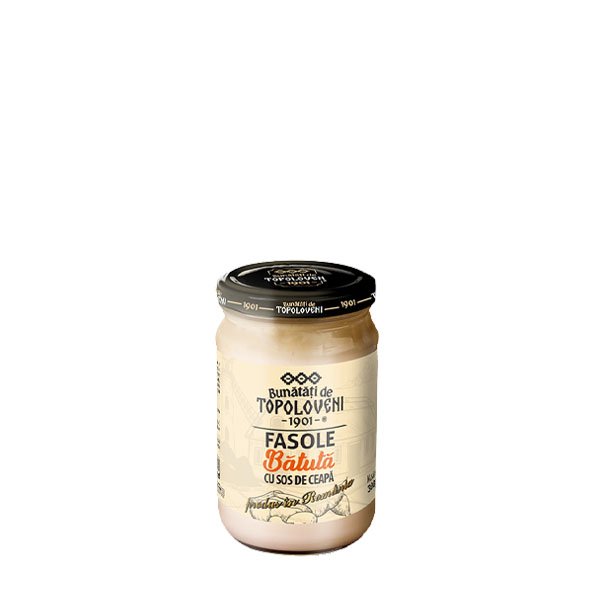 Bunatati de Topoloveni Fasole batuta cu ceapa 6 x 300GR