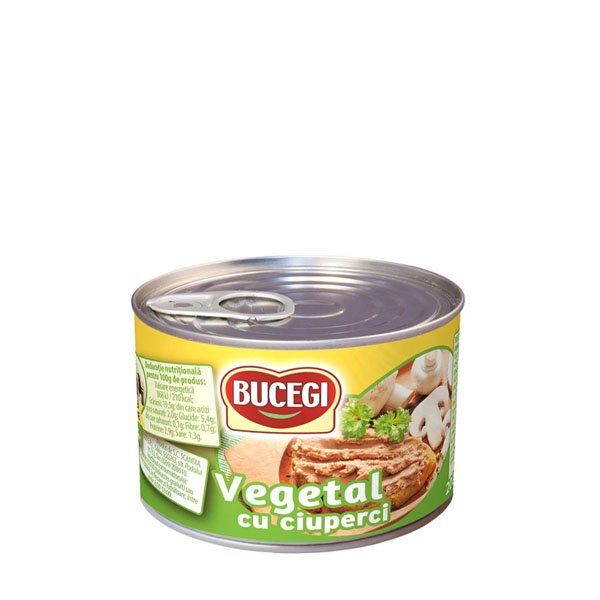 Bucegi pate vegetal cu ciuperci 6 x 200GR Bucegi pate vegetal cu ciuperci 6 x 200GR