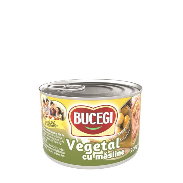 Bucegi pate vegetal cu masline 6 x 200GR