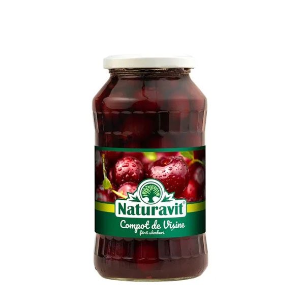 Naturavit Compot de vișine fără sâmburi 6 x 680GR