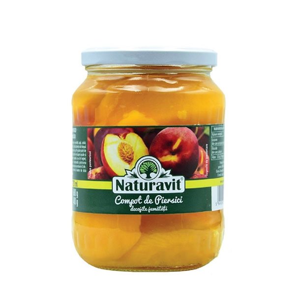 Naturavit Compot depiersici decojite jumatati 6 x 720ML
