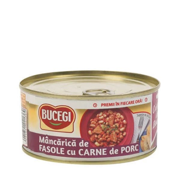 Bucegi Fasole cu Carne de Porc 6 x 300GR