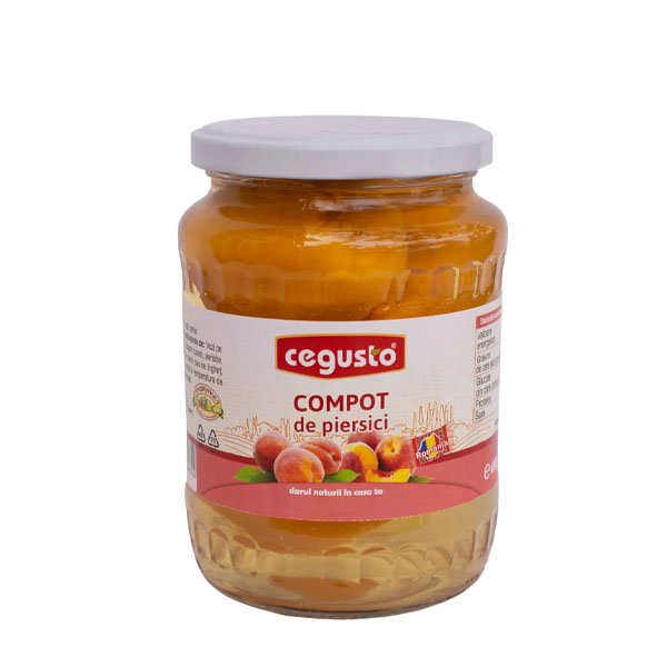 Cegusto Compot de Piersici 6 x 680GR