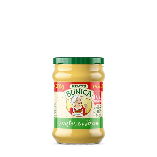 Bunica Mustar cu hrean 6 x 300GR