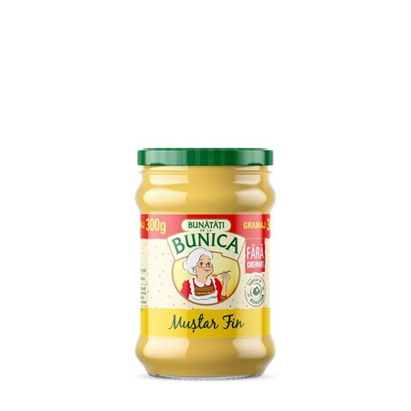 Bunica Mustar Fin 6 x 300GR Bunica Mustar Fin 6 x 300GR