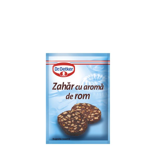 Dr. Oetker Zahar cu aroma de rom 50 x 8GR