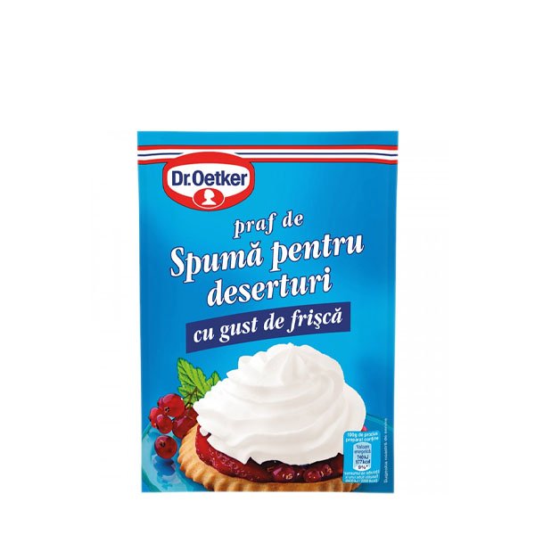 Dr. Oetker praf de spuma pentru deserturi cu gust de frișcă 25 x 48GR