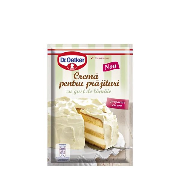 Dr. Oetker Cremă cu gust de lamaie 12 x 140GR