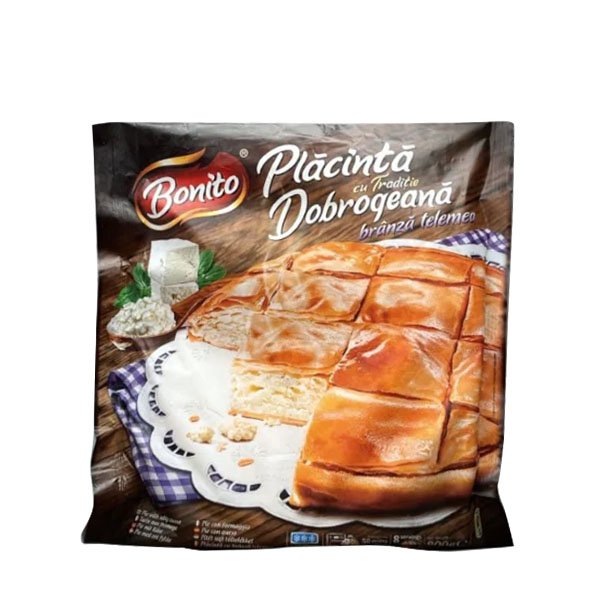 Bonito Placinta dobrogeana cu branza dulce 800GR Bonito Placinta dobrogeana cu branza dulce 800GR