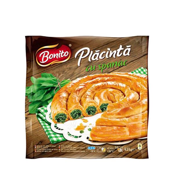 Bonito Placinta cu spanac 800GR Bonito Placinta cu spanac 800GR