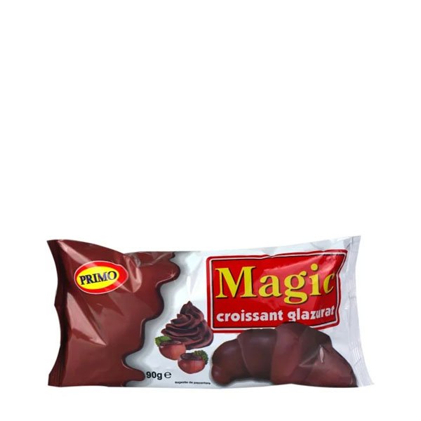 Magic Croissant glazurat cu ciocolata 30 x 90GR Magic Croissant glazurat cu ciocolata 30 x 90GR