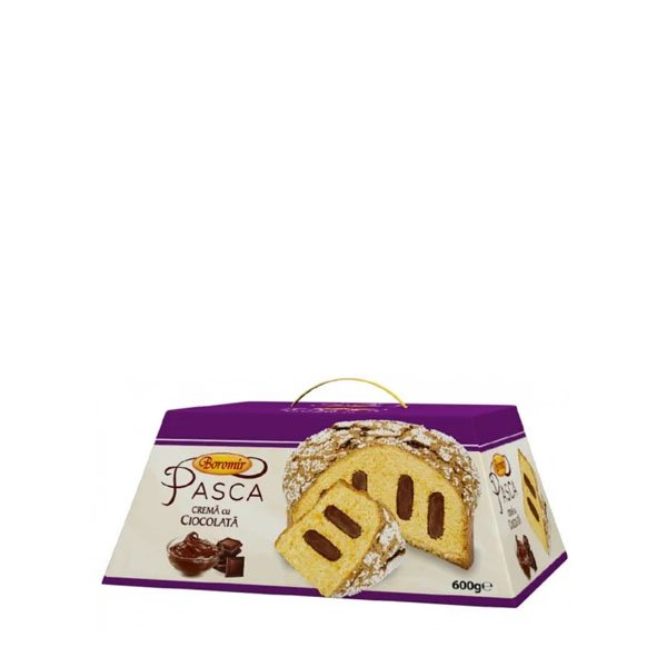 Boromir Pasca cu crema de ciocolata 600GR Boromir Pasca cu crema de ciocolata 600GR