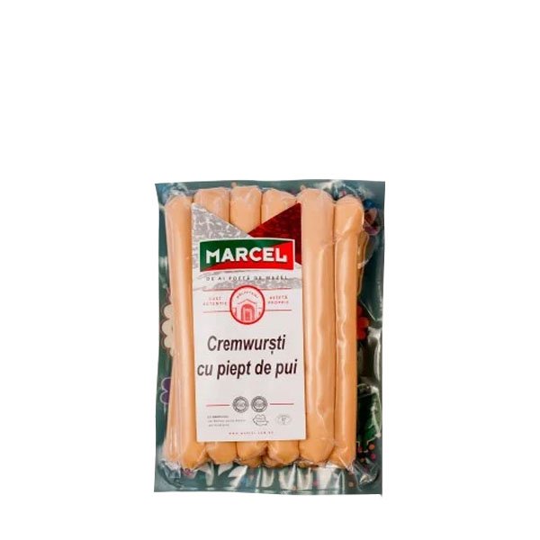 Marcel Cremwurști cu piept de pui Marcel Cremwurști cu piept de pui