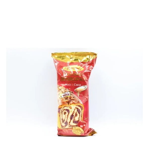 Boromir Cozonac insiropat cu nucă și cireșe 9 x 550GR Boromir Cozonac insiropat cu nucă și cireșe 9 x 550GR