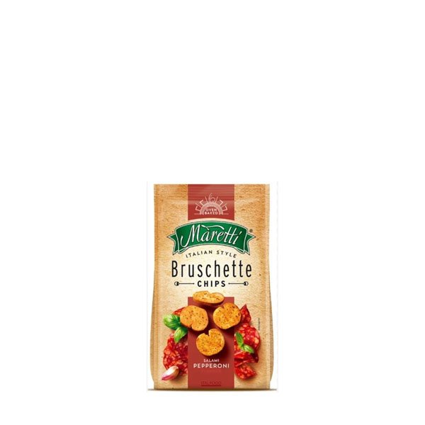 Maretti Bruschette pepperoni 15 x 70GR Maretti Bruschette pepperoni 15 x 70GR