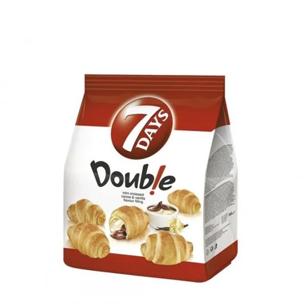 7Days Mini Double Cacao si vanilie 8 x 185GR 7Days Mini Double Cacao si vanilie 8 x 185GR