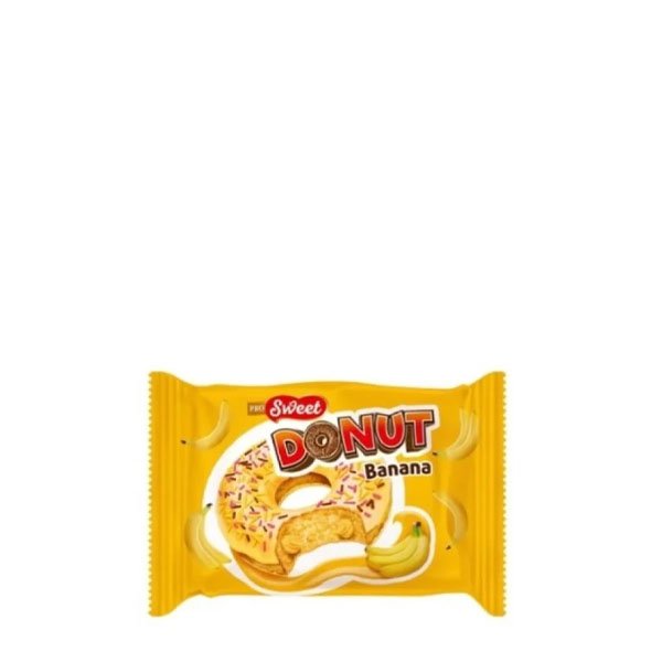 Banzai Prosweet Donut Banane 24 x 40GR Banzai Prosweet Donut Banane 24 x 40GR