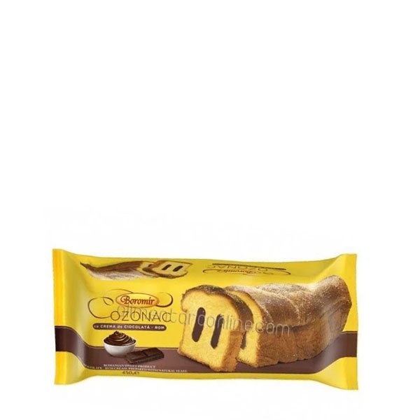 Boromir Cozonac cu crema de ciocolata si rom 9 x 450GR Boromir Cozonac cu crema de ciocolata si rom 9 x 450GR