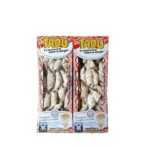 Tadu Cornulete de casa cu gem de fructe 450GR Tadu Cornulete de casa cu gem de fructe 450GR