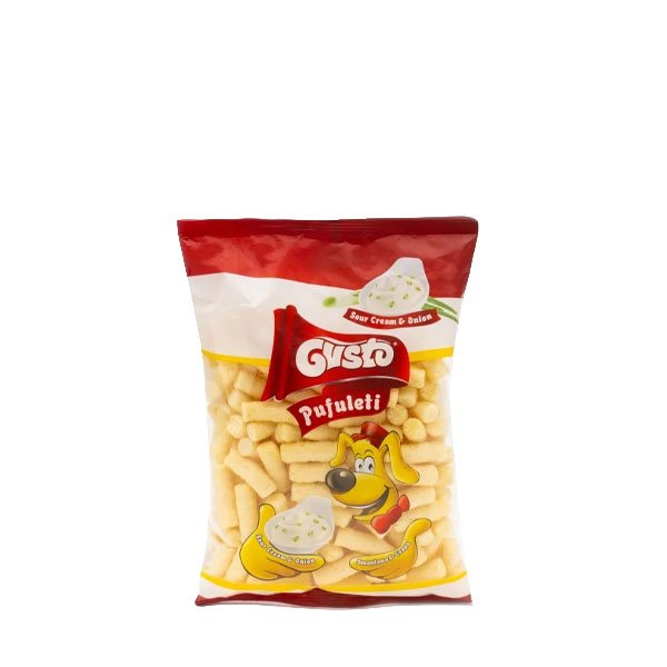 Gusto Pufuleți smântână și ceapă 9 x 80GR Gusto Pufuleți smântână și ceapă 9 x 80GR
